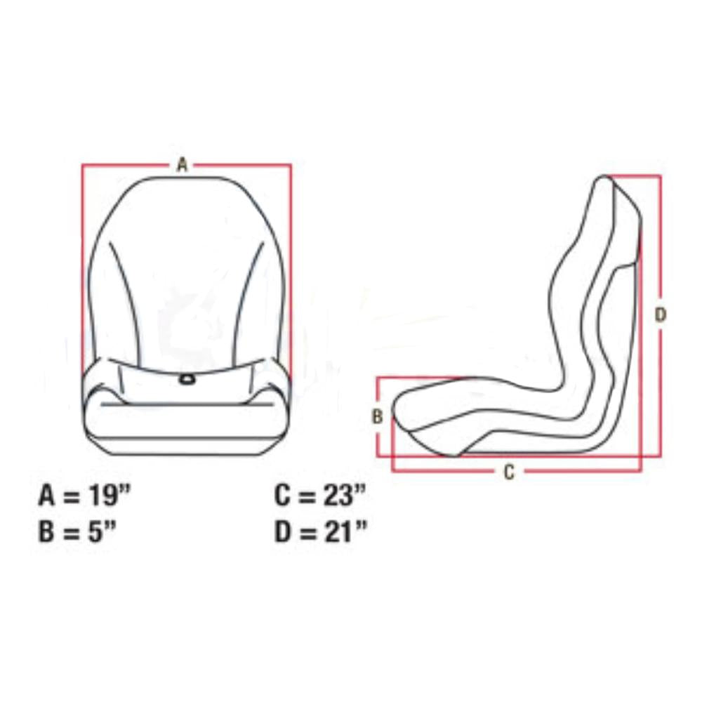 Gray Vinyl Seat Fits Ford/New Holland Replaces 85827709-Gray