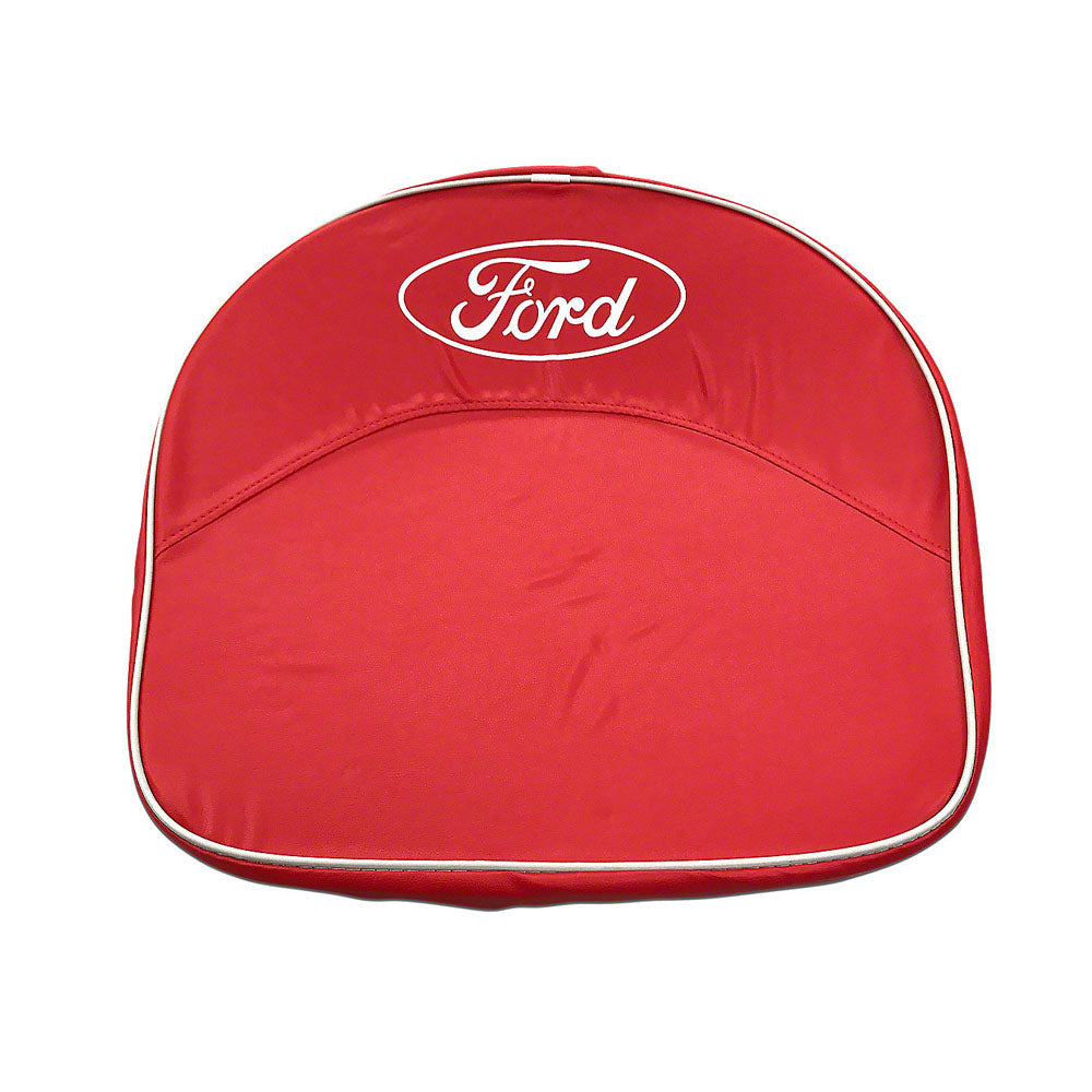 SEQ90-0535-AIC RED VINYL SEAT CUSHION WITH Fits Ford SCRIPT LOGO