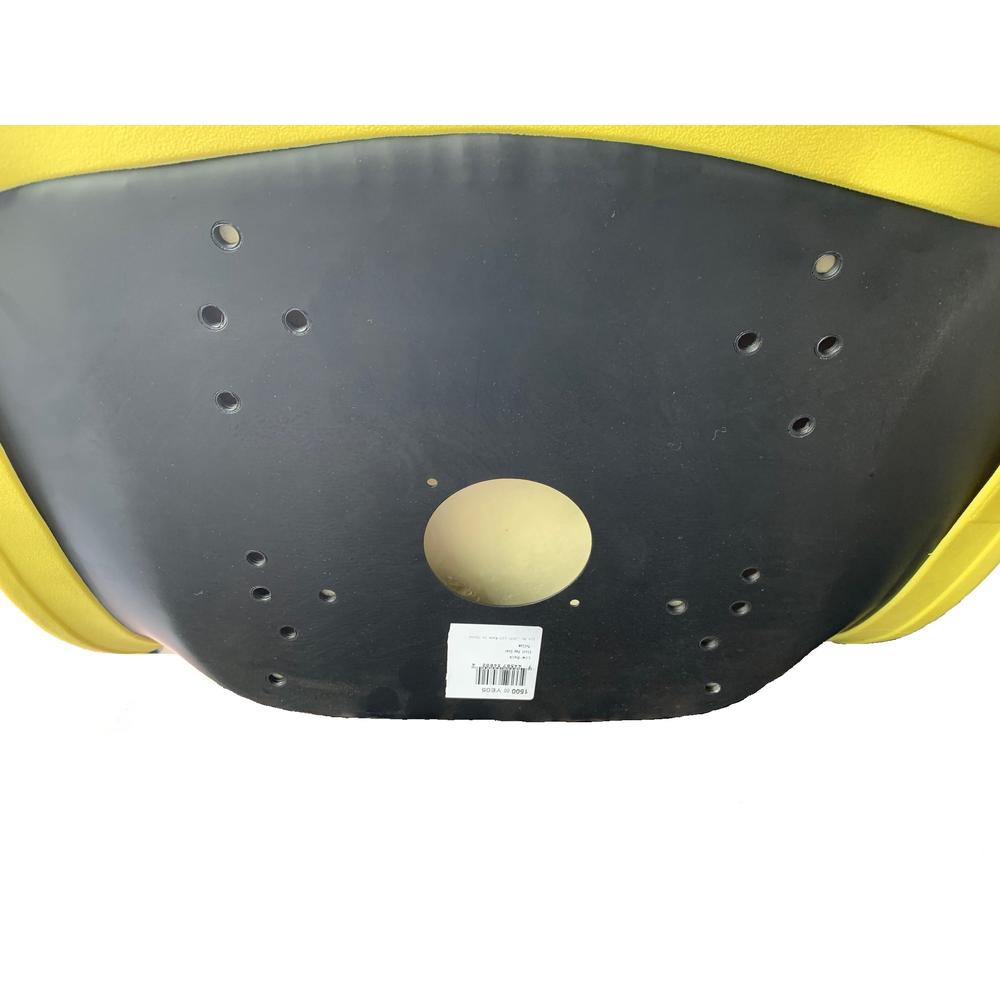 SEQ90-0541 - Low-Back Steel Pan Seat â€“ Yellow