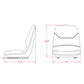 High Back Black Seat Fits Bobcat S130 S150 S160 S175 S185 S205 S220 Skid Ste
