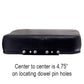 3123336R2 Cushion Set, Black Vinyl - (2 pc.) Fits Case/International Harvester