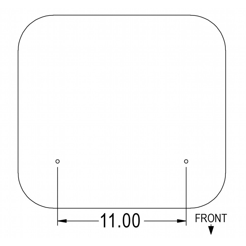 3123336R2 Cushion Set, Black Vinyl - (2 pc.) Fits Case/International Harvester