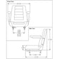 Seat w/ Armrests Fits most older Fits Exmark Lazer Z mowers & Fits Toro Z Master