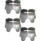 8 PC Utility Trailer Wood Sides Latch Rack Stake Body Gates Corner Brackets