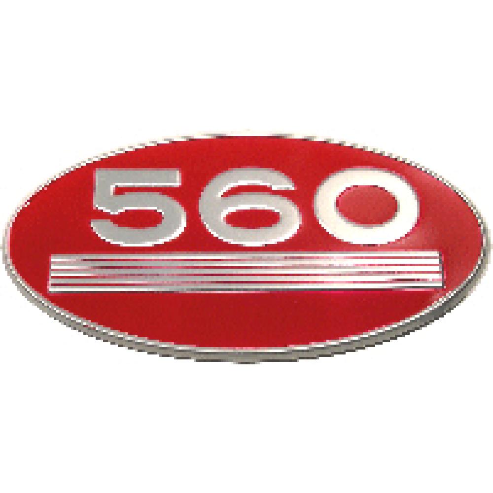 Side Oval "560" Emblem Fits International Replaces 369127R1