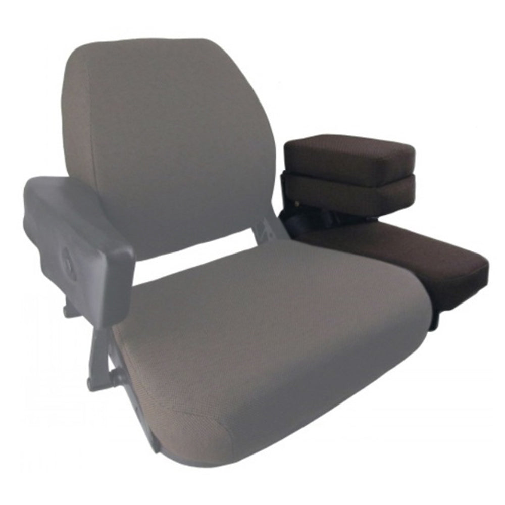 SR8301678 Side Kick Seat, Dark Brown Fabric Fits John Deere 2140 2350 2355 2550