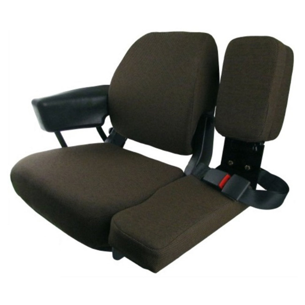 SR8301678 Side Kick Seat, Dark Brown Fabric Fits John Deere 2140 2350 2355 2550