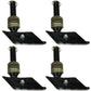 09126 Qty 4: Snow Plow Shoe w/ Square Foot Fits Boss Various