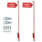 New 24" Snow Plow Blade Marker Guides w/ Flags fits Buyers 1308210 Sticks