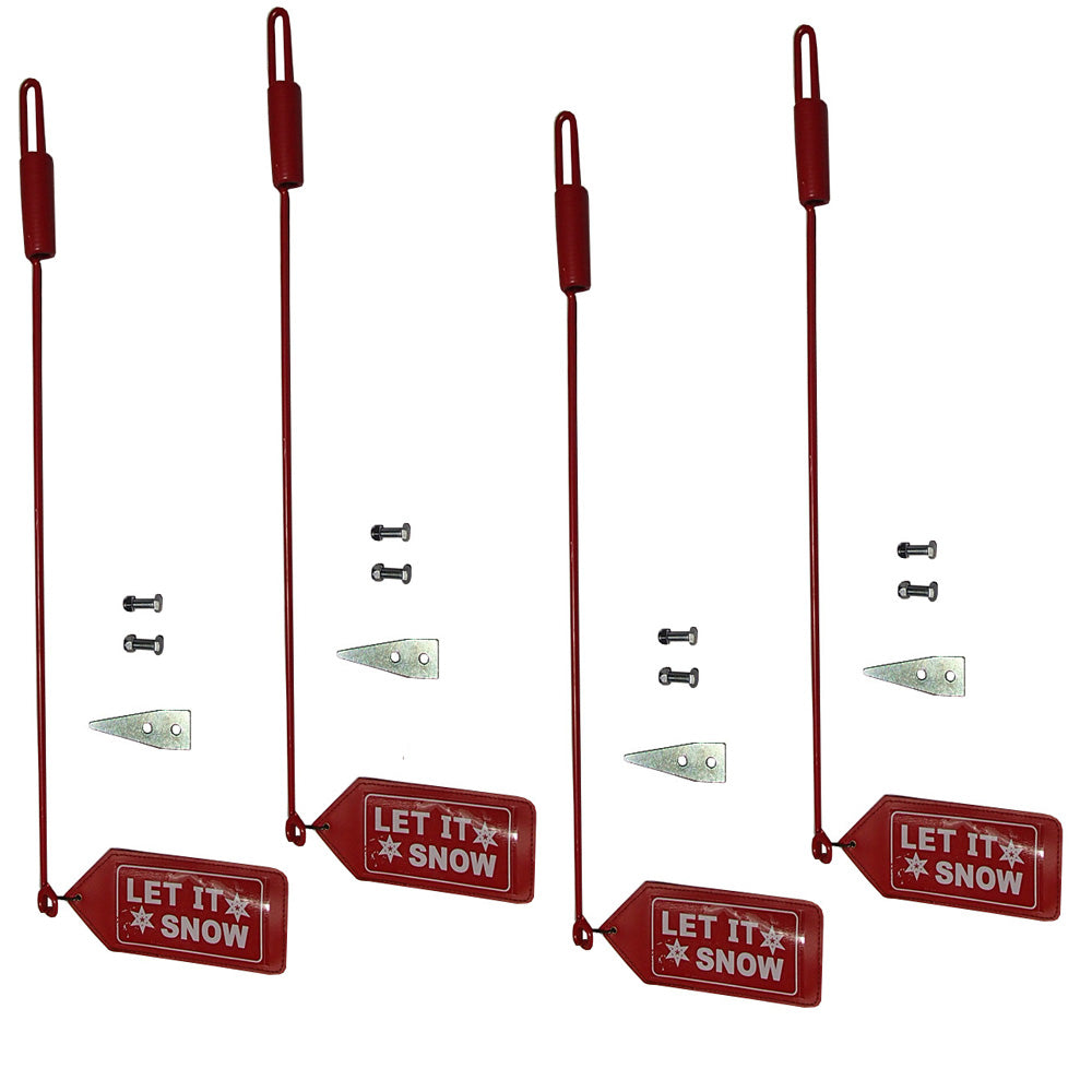4PK Snow Plow Blade Guide Markers Flags for Western 59700 1308210 410007 SNP7900