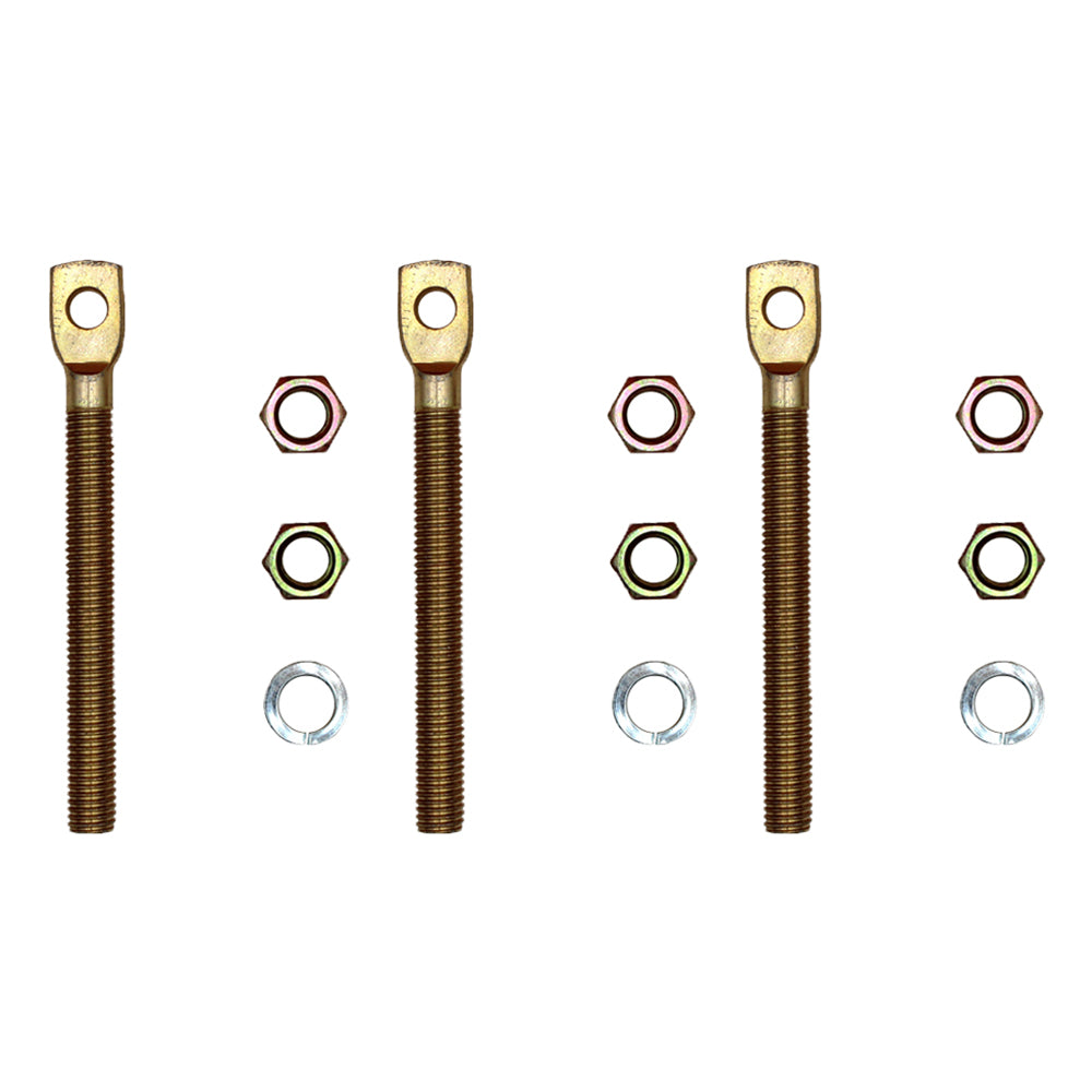 09124 Qty 3: Snow Plow Eyebolt w/ Nuts Fits Western