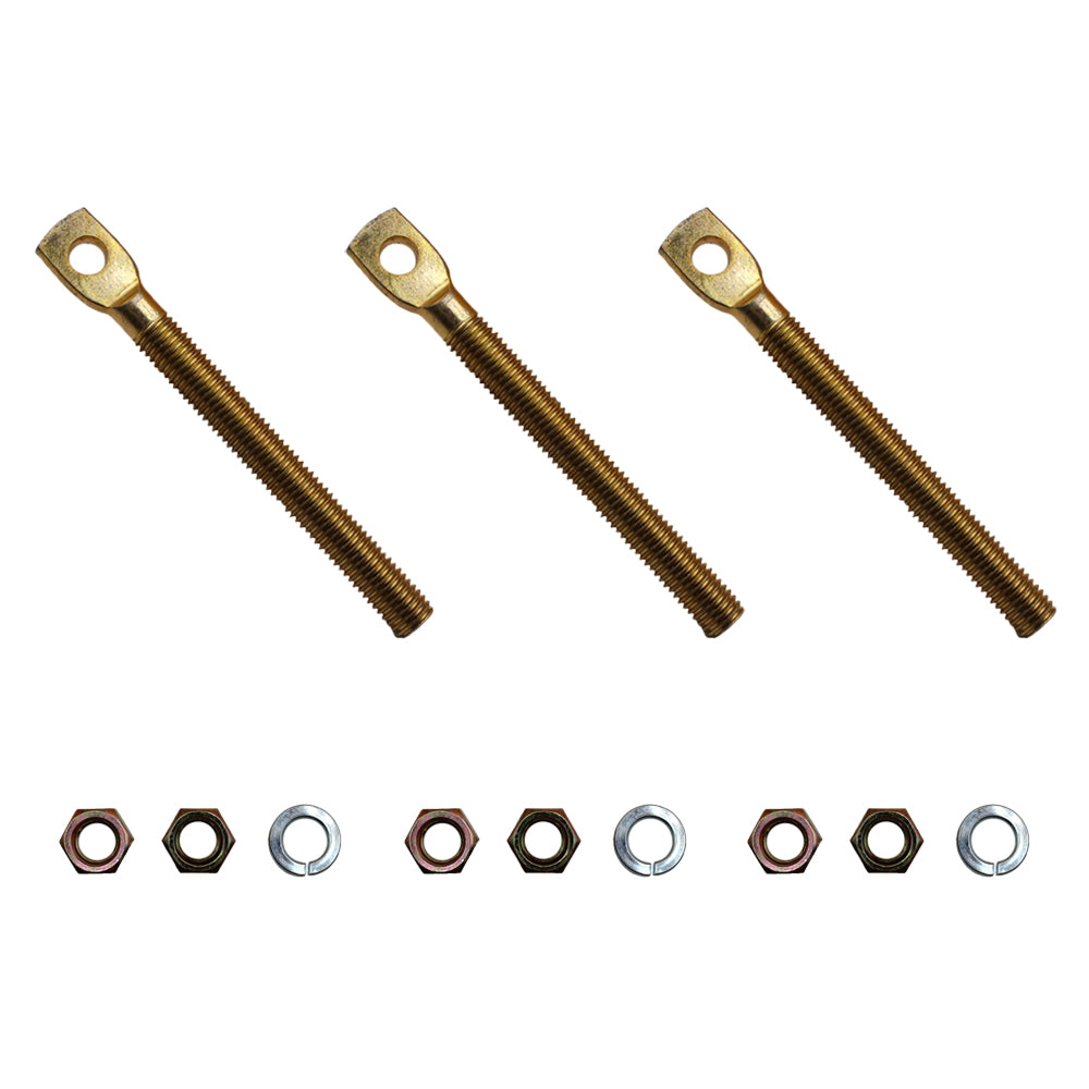 Qty 3: Snow Plow Eyebolt w/ Nuts Fits Western Replaces 09124