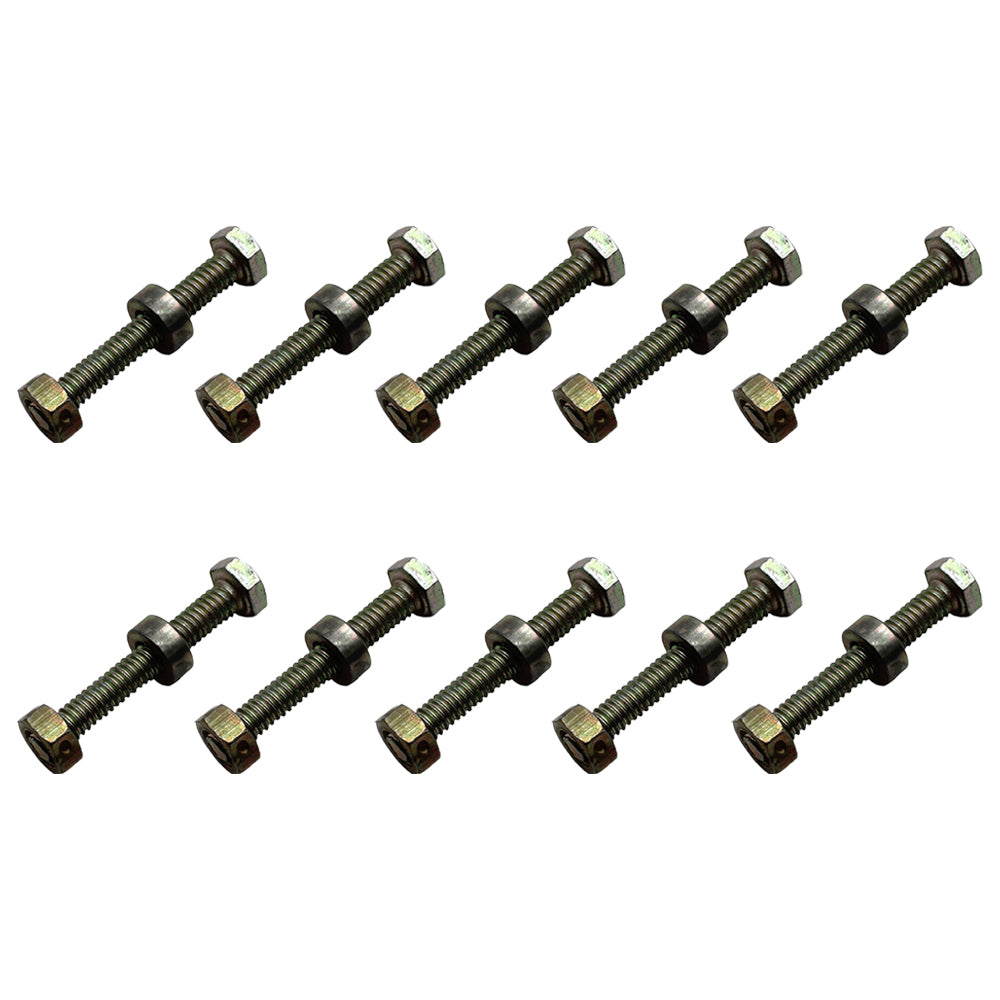 (Pack of 10) Shear Pin Bolt, Nut & Spacer Fits Craftsman 1501216MA Snowblower