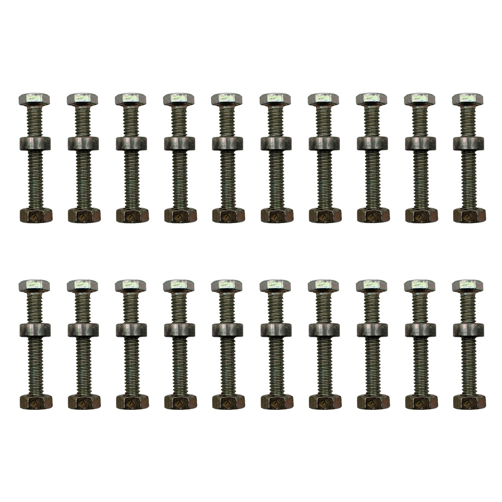 STW60-0017_x20 Qty 20: Shear Pin with Nut & Spacer
 Fits John Deere