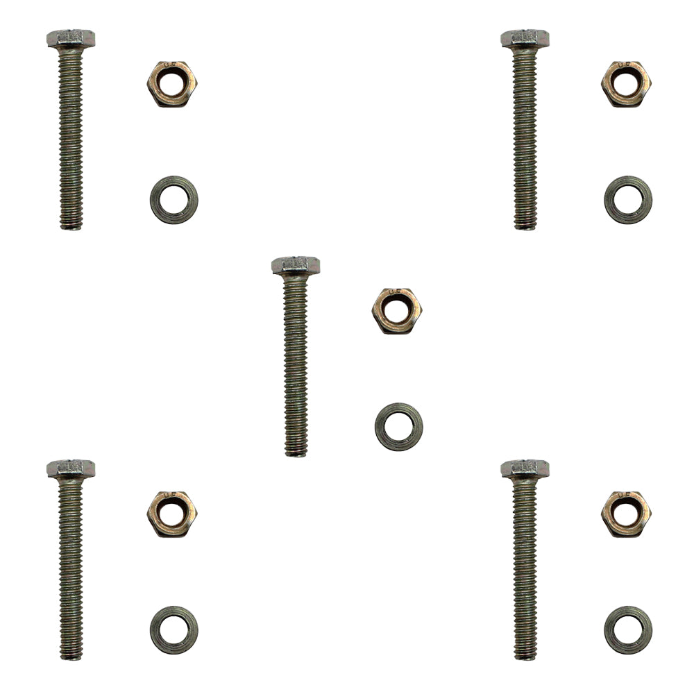 (Pack of 5) Shear Pin Bolt, Nut & Spacer Fits Craftsman 1501216MA Snowblower