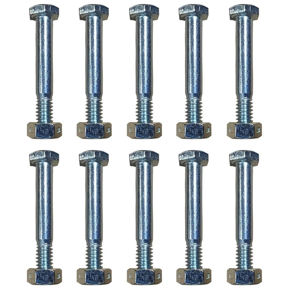 AM123342 Qty 10: Shear Pin with Nut Fits John Deere 1332DDE 524D 724D 826D