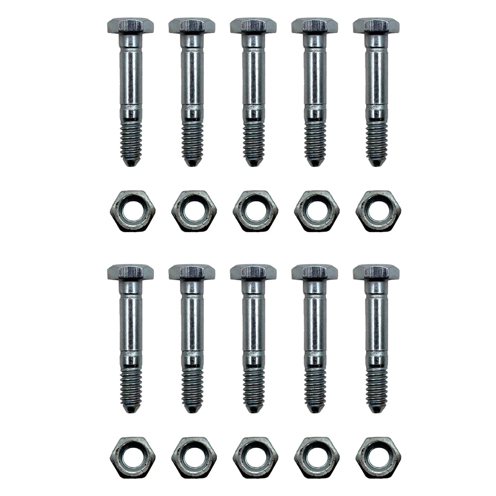 Qty 10: 1-9/16" x 1/4" Shear Pin with Nut
 Fits John Deere Replaces A122156