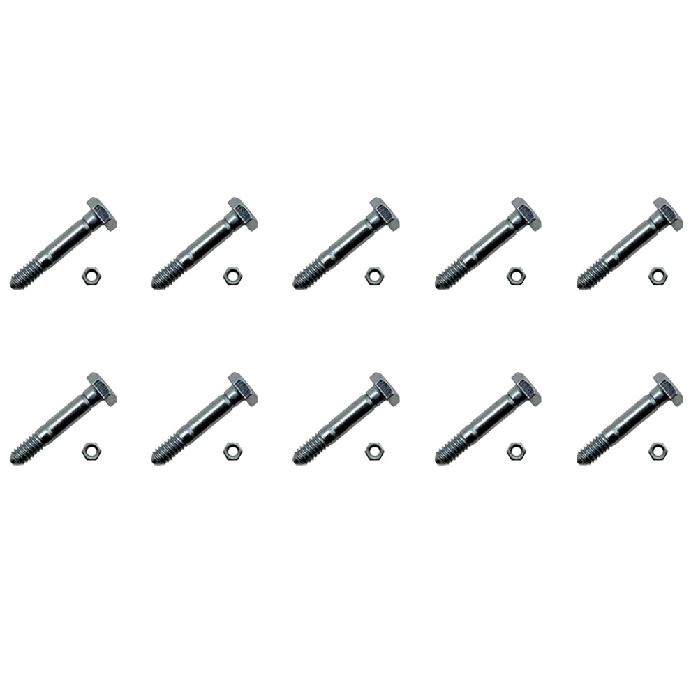 Qty 10: 1-9/16" x 1/4" Shear Pin with Nut
 Fits John Deere Replaces A122156