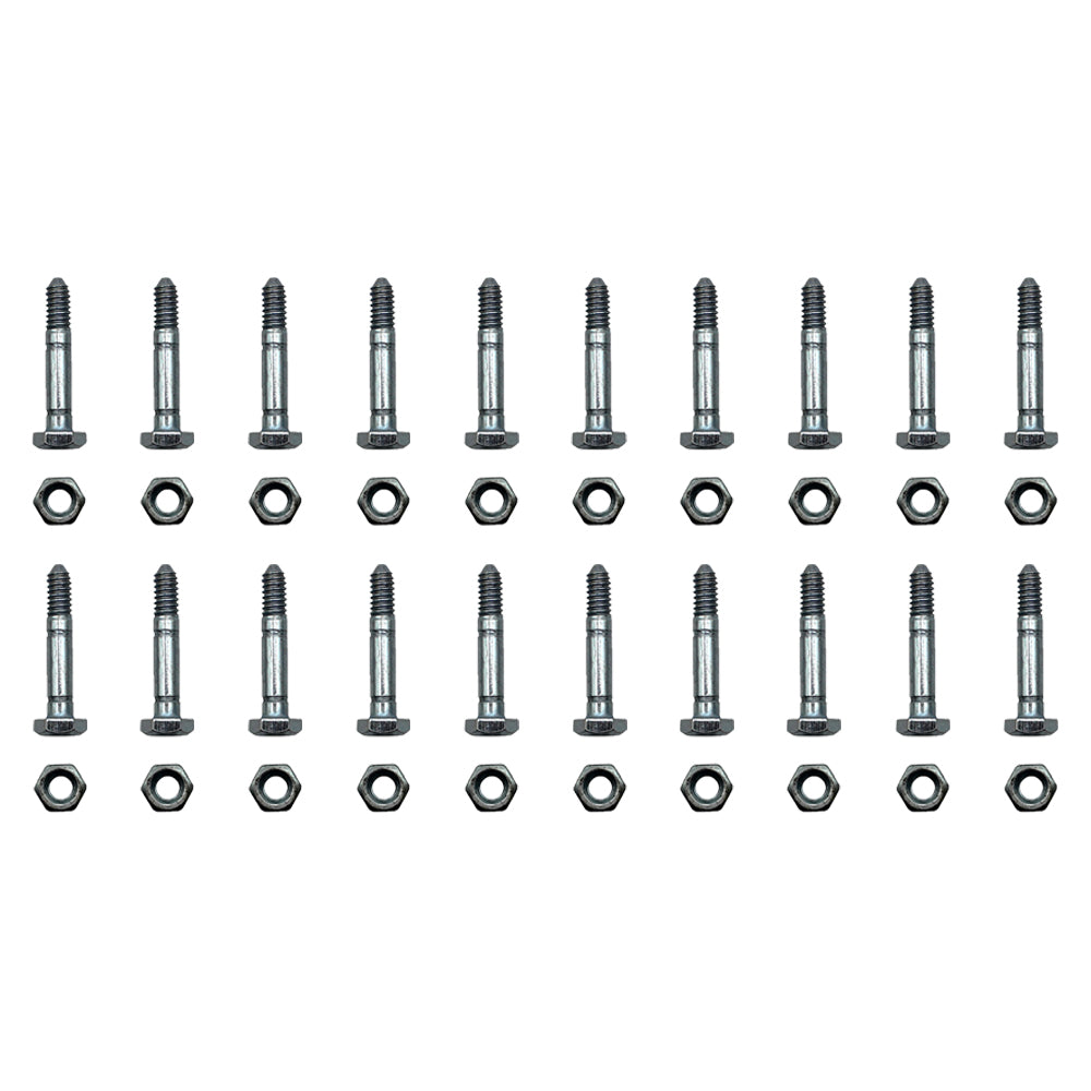 05907100 Qty 20: 1-9/16" x 1/4" Shear Pin with Nut Fits Ariens ST520 ST524 ST624