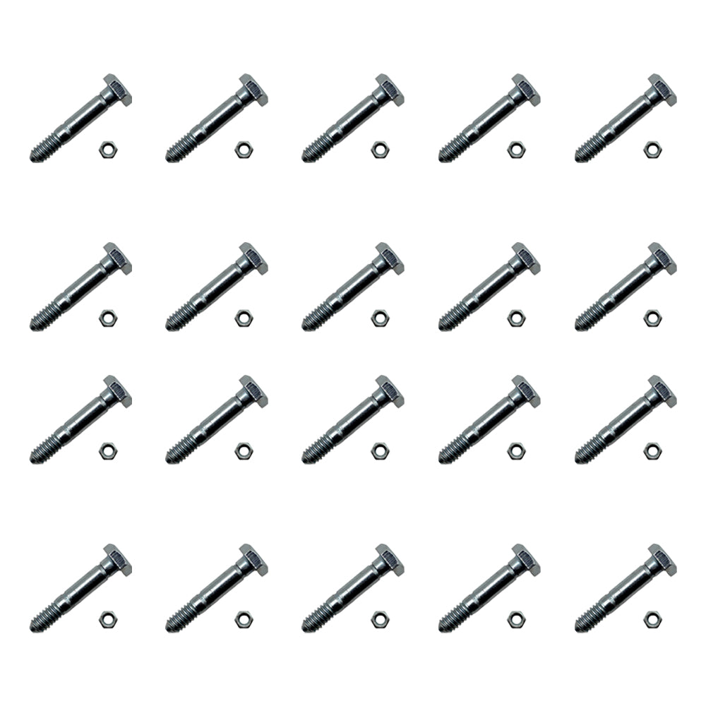 05907100 Qty 20: 1-9/16" x 1/4" Shear Pin with Nut Fits Ariens ST520 ST524 ST624