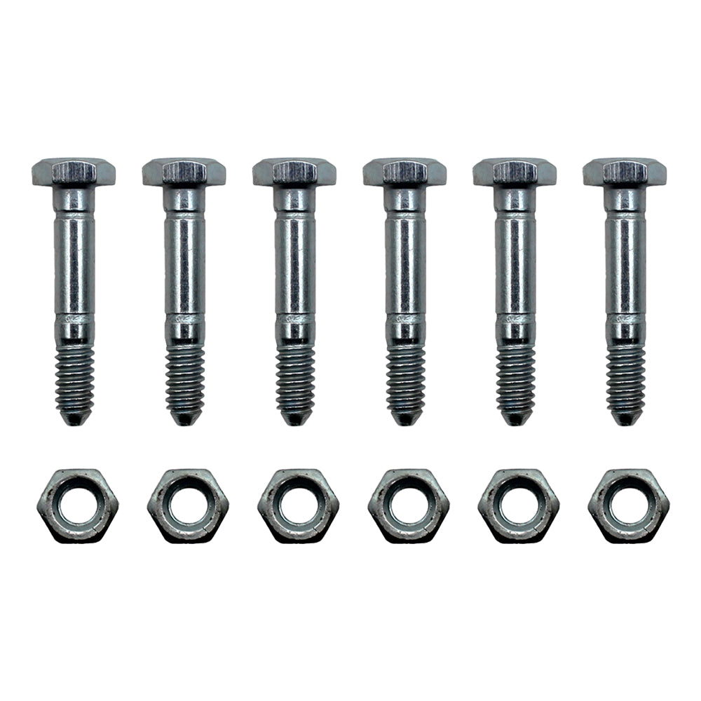 05907100 Qty 6: 1-9/16" x 1/4" Shear Pin with Nut Fits Ariens ST520 ST524 ST624
