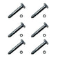 05907100 Qty 6: 1-9/16" x 1/4" Shear Pin with Nut Fits Ariens ST520 ST524 ST624
