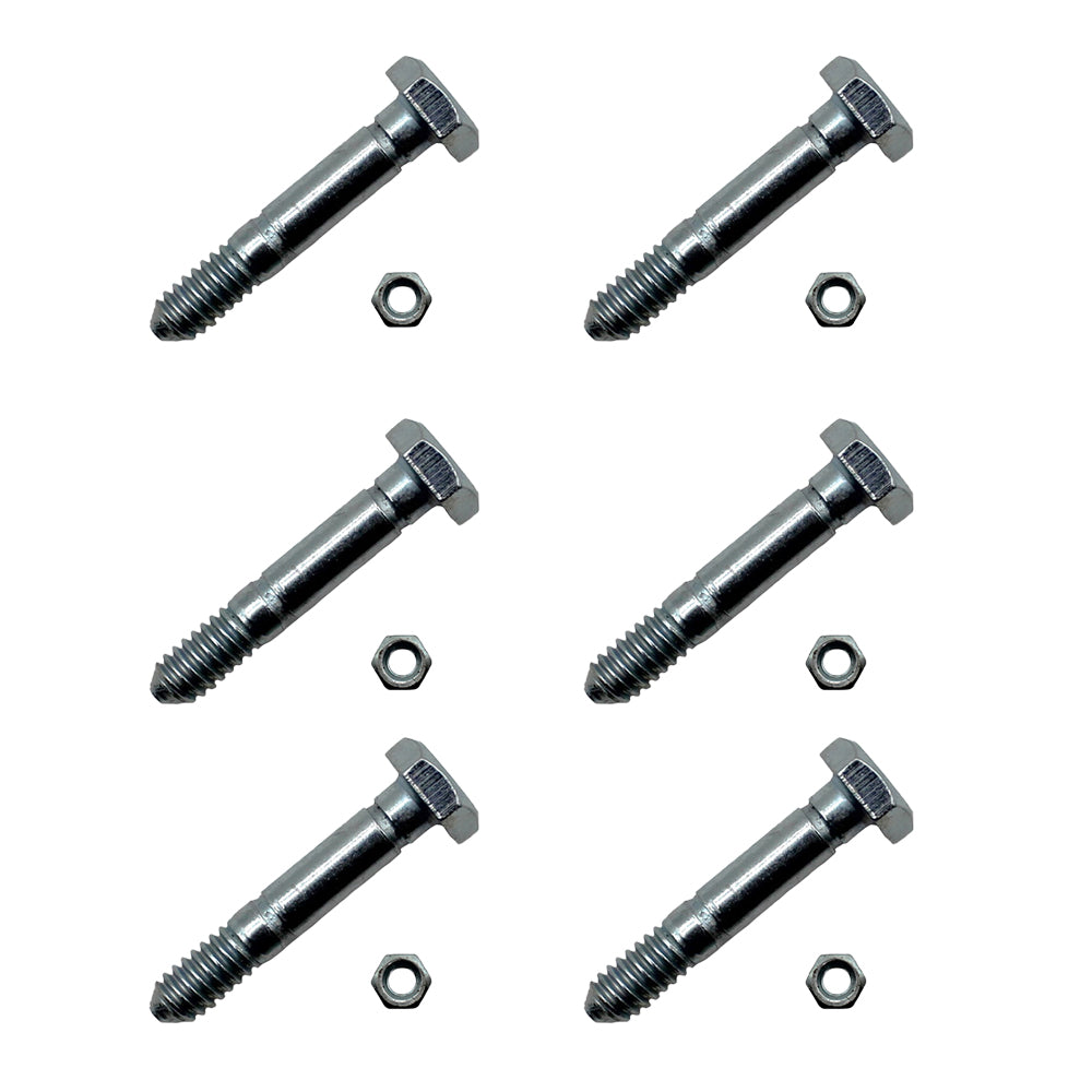 05907100 Qty 6: 1-9/16" x 1/4" Shear Pin with Nut Fits Ariens ST520 ST524 ST624