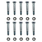 (Pack of 10) Shear Pin Bolt & Nut for Stiga 1811900201, 9987525712 Snow Blower