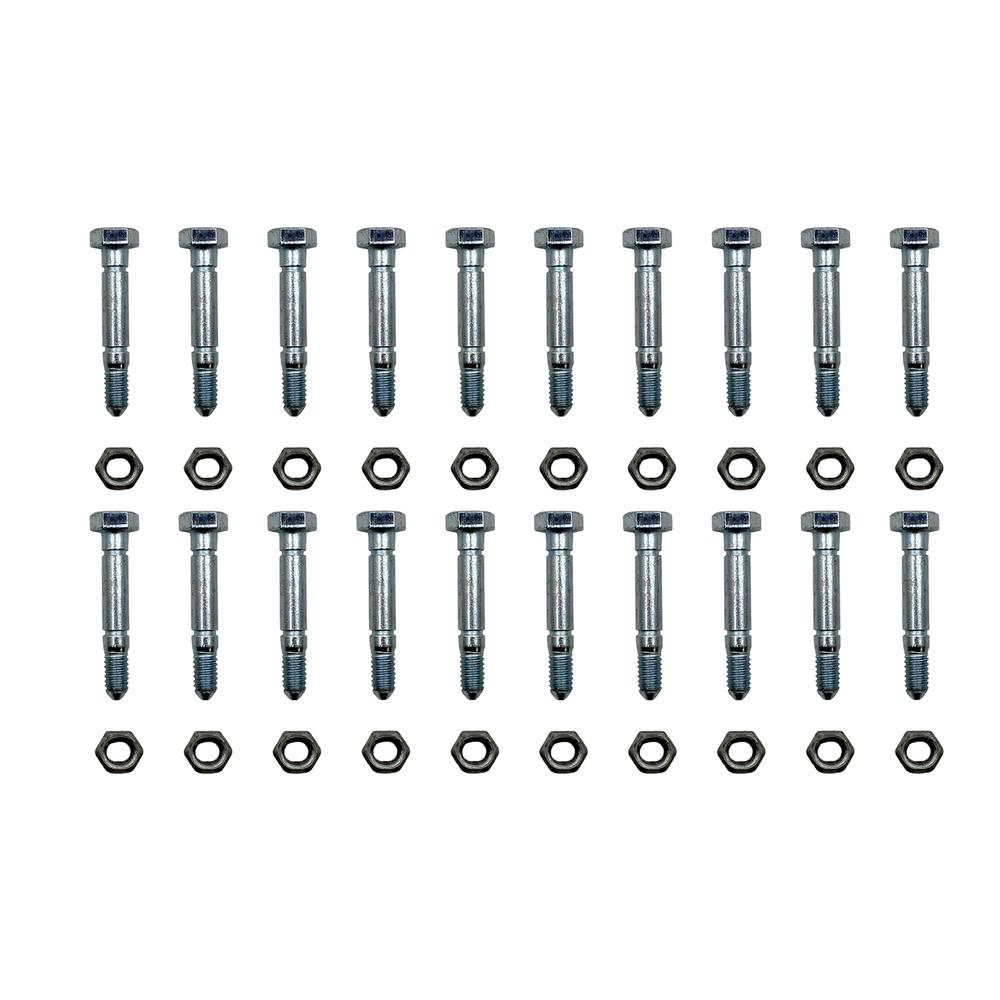 7-04369 Qty 20: 2-1/8" x 5/16" Shear Pin with Nut Fits Prime Line