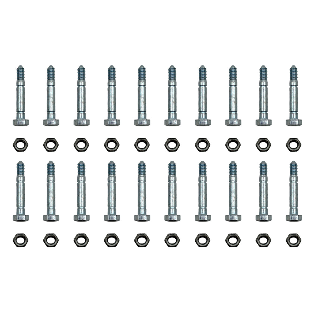 51001500 Qty 20: 2-1/8" x 5/16" Shear Pin with Nut Fits Ariens ST520 ST524 ST624