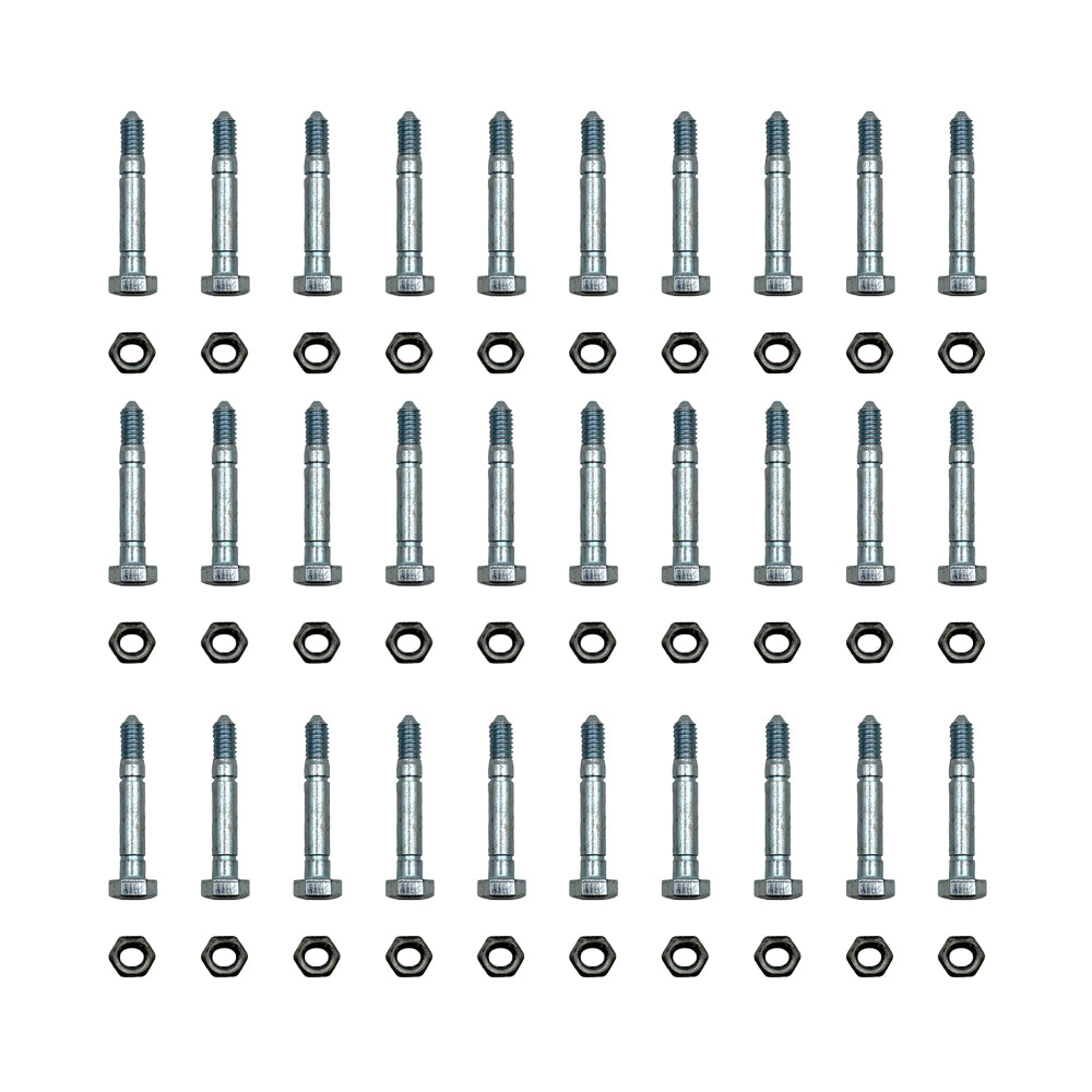51001500 Qty 30: 2-1/8" x 5/16" Shear Pin with Nut Fits Ariens ST520 ST524 ST624
