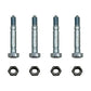 AM122156 Qty 4: Shear Pin with Nut Fits John Deere 1032D 1128DDE 1128DE 1332DDE