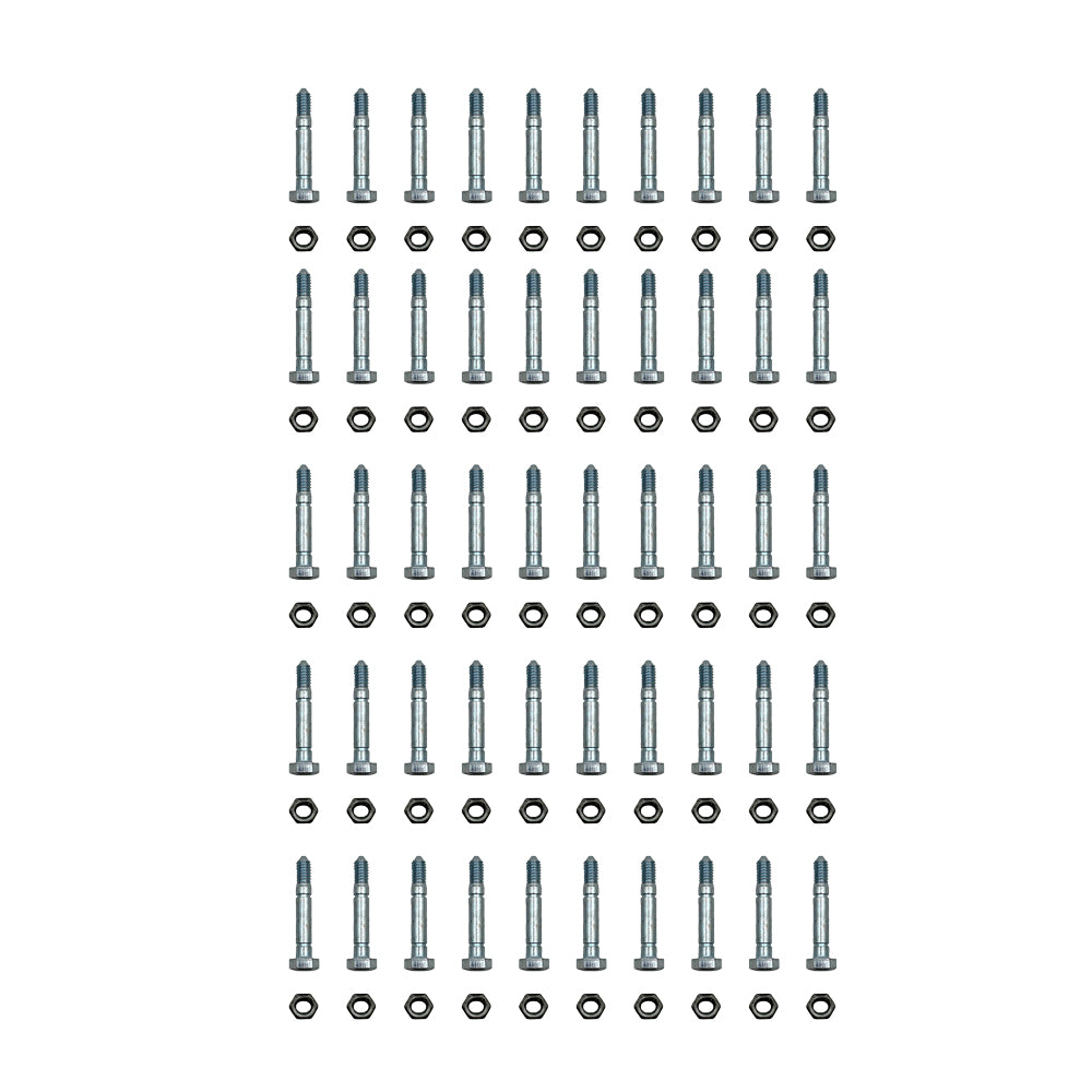 3285-11 Qty 50: Shear Pin with Nut, 2-1/8" x 5/16" Fits Toro
