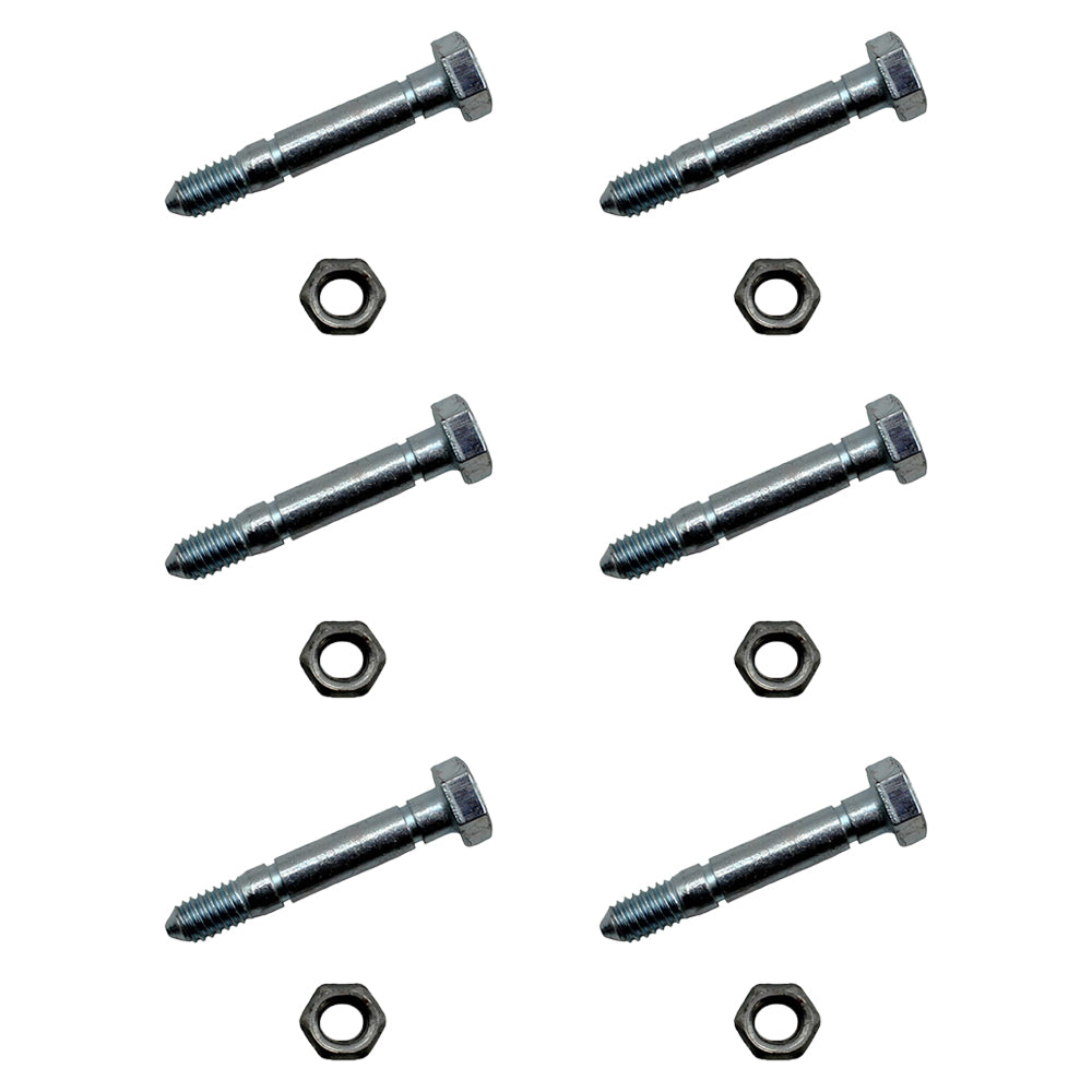 13865 Qty 6: 2-1/8" x 5/16" Shear Pin with Nut Fits Snapper