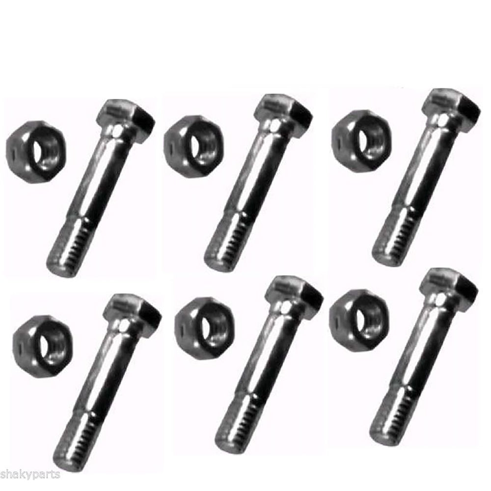 51001500-1.5inch Qty 6: Shear Pin with Nut Fits Ariens