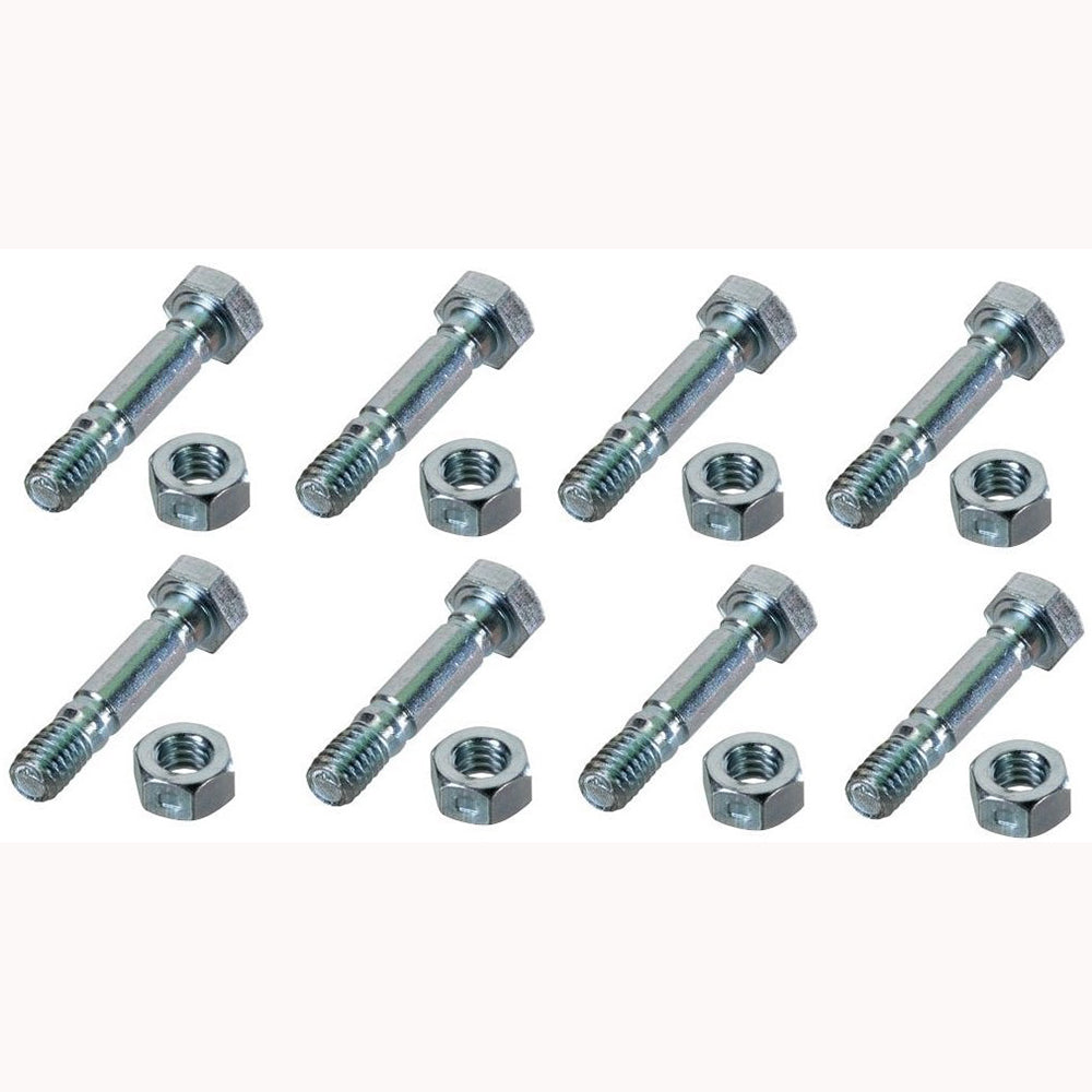 Set Of 8 New Aftermarket Shear Pins With Nuts 710-0890 7-04366