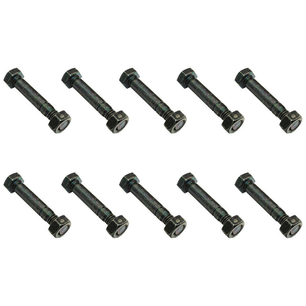 1-3865 Qty 10: 2" x 5/16" Shear Pin with Nut  Fits Snapper