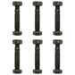 Qty 6: 2" x 5/16" Shear Pin with Nut  Fits Stiga Replaces 1812-9004-01