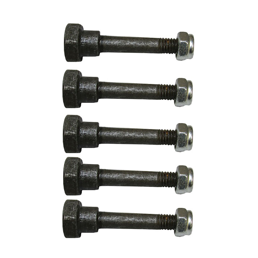 Qty 5: Shear Pin with Nut, 2" x 1/4" Fits MTD Replaces 90114-SA0-000