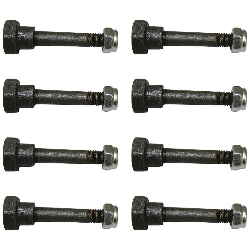 90114-SA0-000 Qty 8: Shear Pin with Nut, 2" x 1/4" Fits MTD