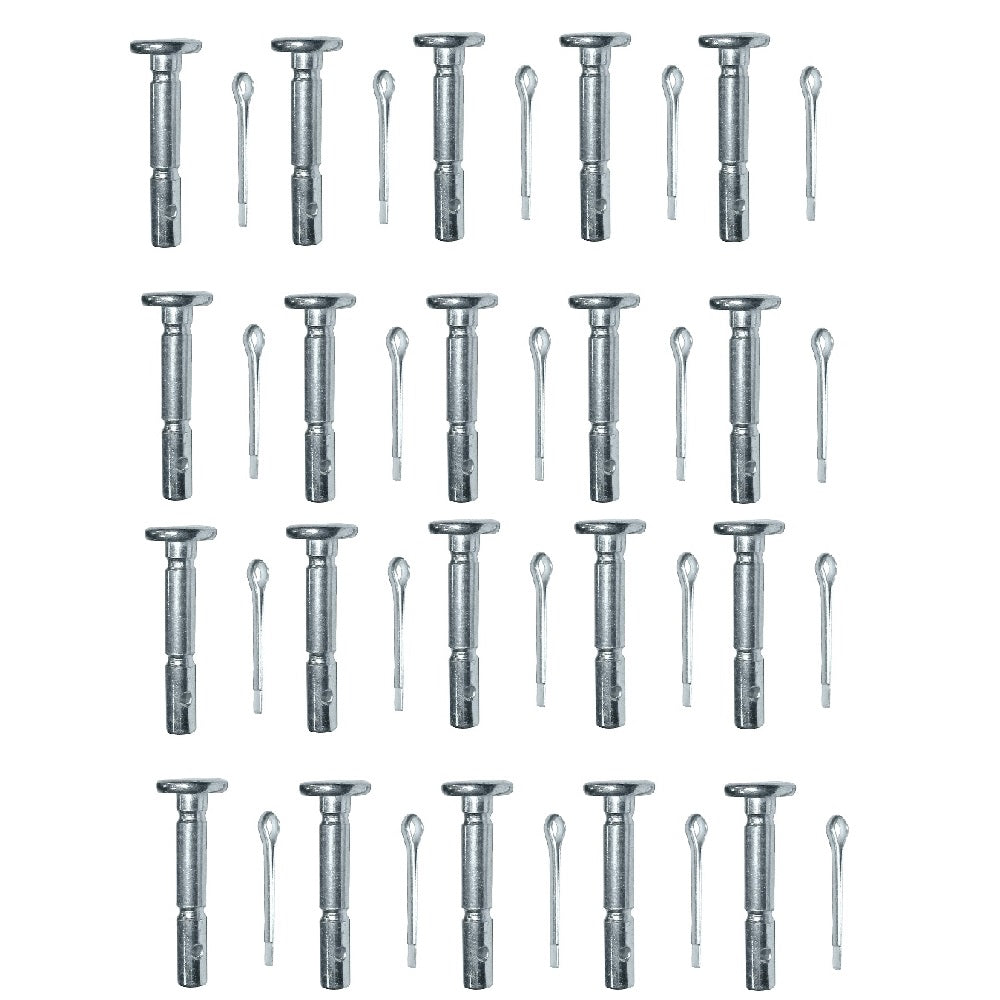 714-04040 Qty 20: Shear Pin with Cotter Pin, 1-5/8" x 1/4" Fits MTD