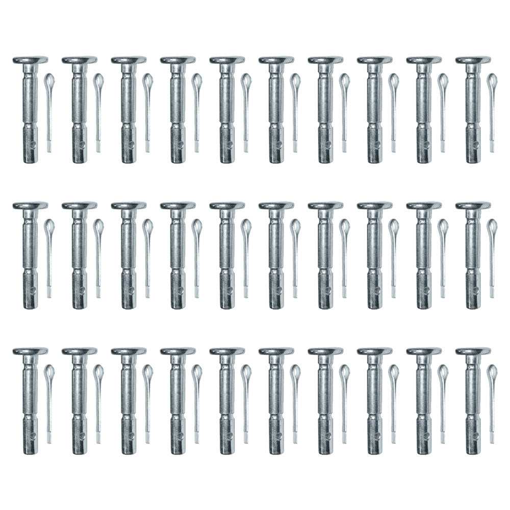 Qty 30: Shear Pins with Cotter Pin, 1-5/8" x 1/4" Fits JThomas Replaces SB-100