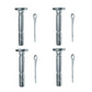 Qty 4: Shear Pins with Cotter Pin, 1-5/8" x 1/4" Fits Arnold