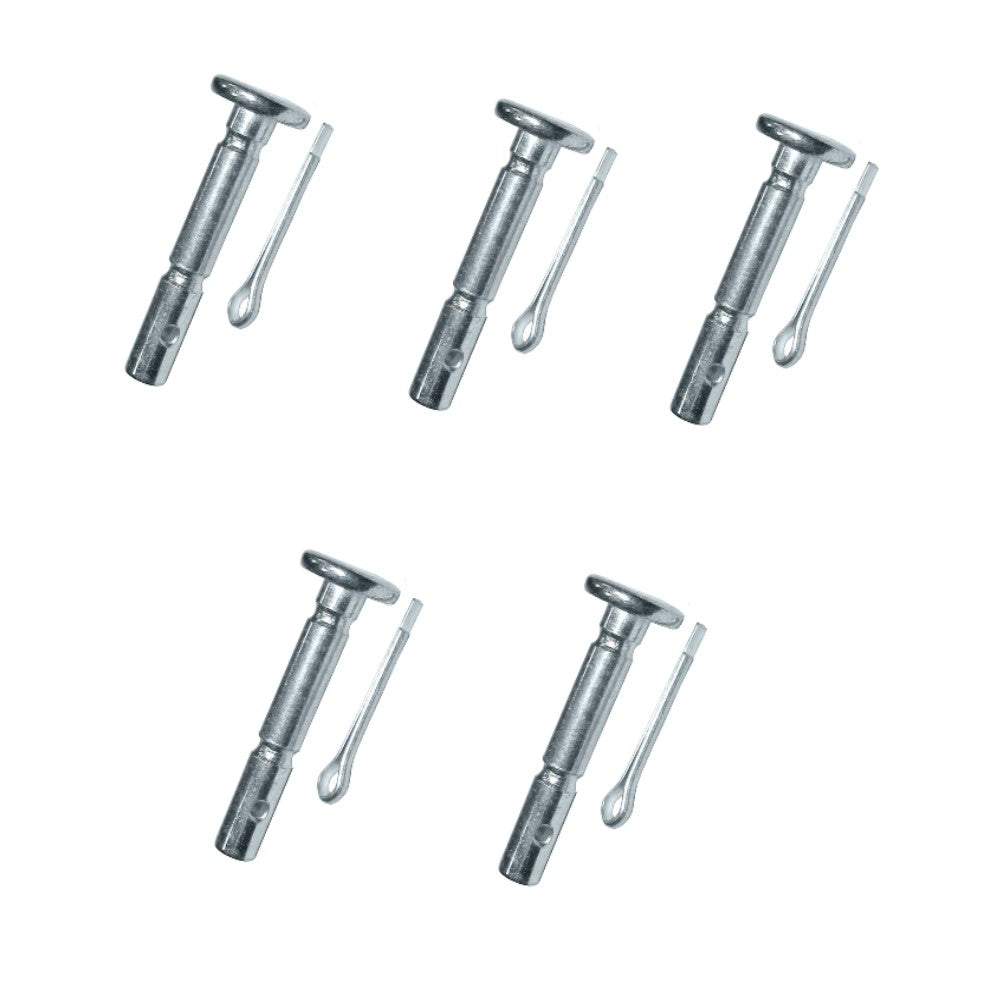 Qty 5: Shear Pins with Cotter Pin, 1-5/8" x 1/4" Fits Arnold