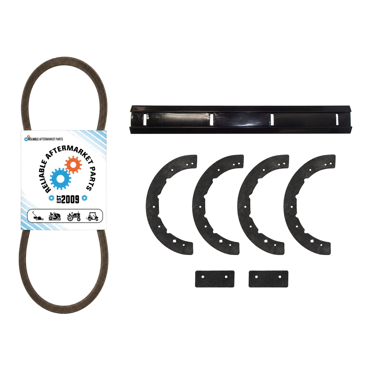 15687 Snow Blower Paddle Set (6 pcs) w/ Scraper Bar & Drive Belt Fits MTD