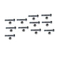 10 Snow Blower Shear Pin & Nuts For MTD 710-0891 & 910-0891, 5/16" - 18 x 1-3/4"