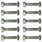 342449 Qty 10: Shear Pin with Nut, 1-7/16" x 1/4" Fits Jacobsen