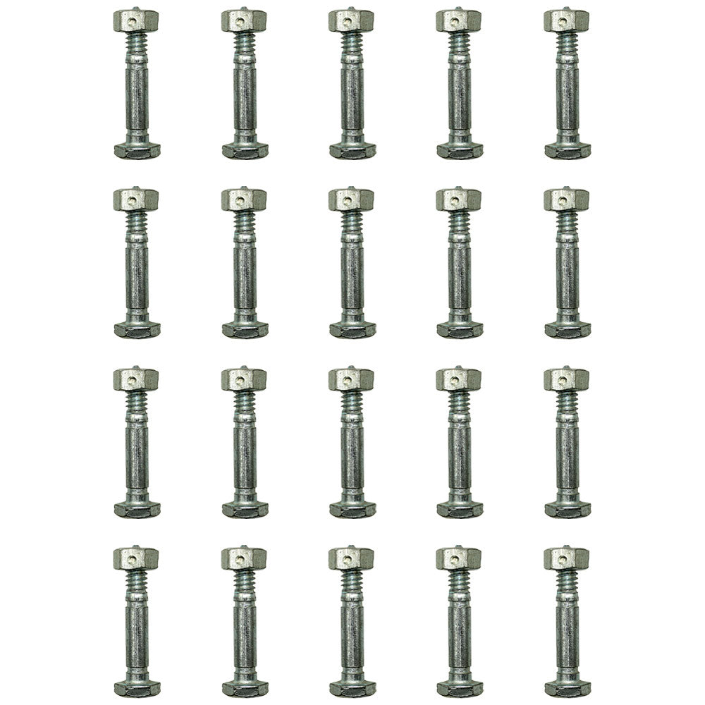 342449 Qty 20: Shear Pin with Nut, 1-7/16" x 1/4" Fits Jacobsen