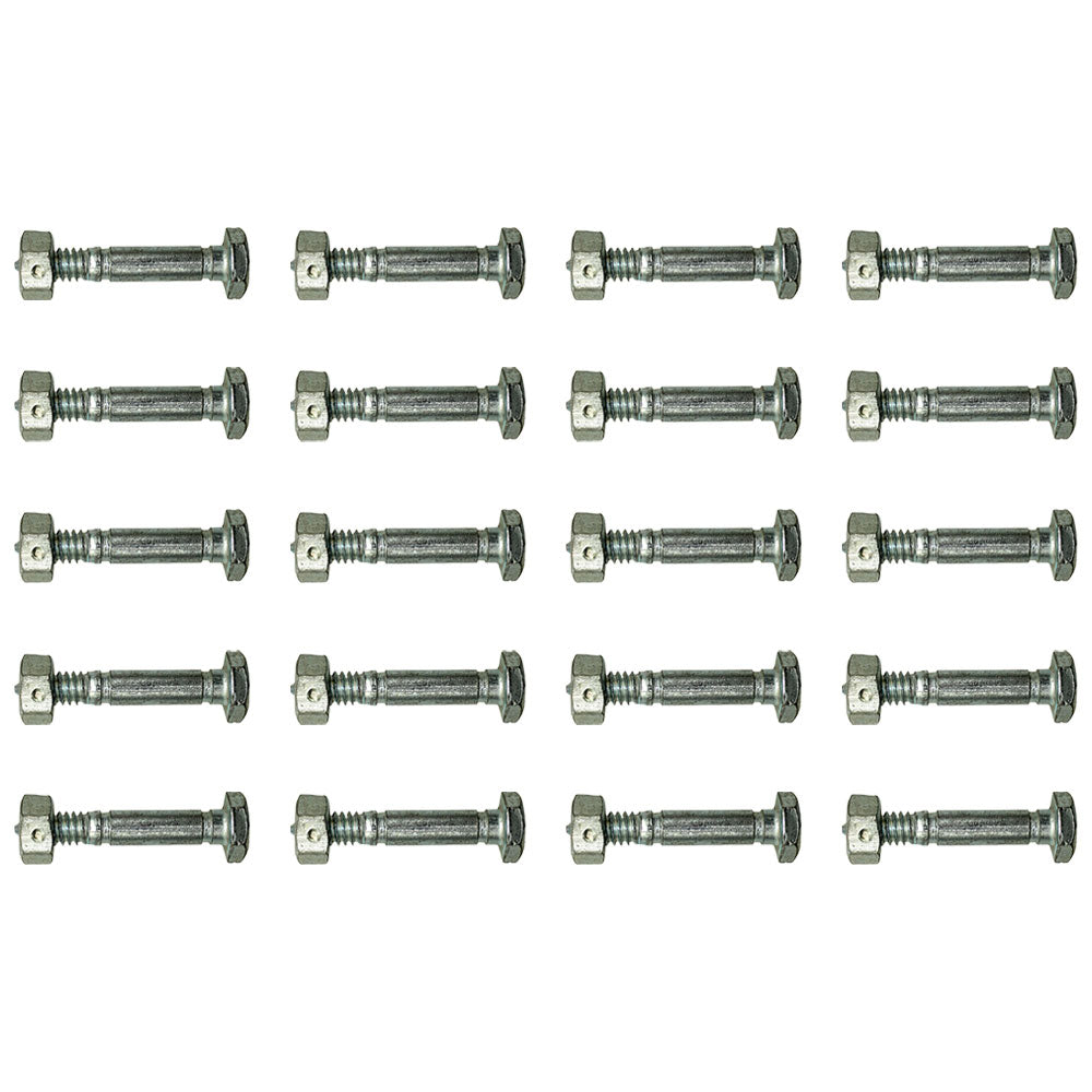 342449 Qty 20: Shear Pin with Nut, 1-7/16" x 1/4" Fits Jacobsen