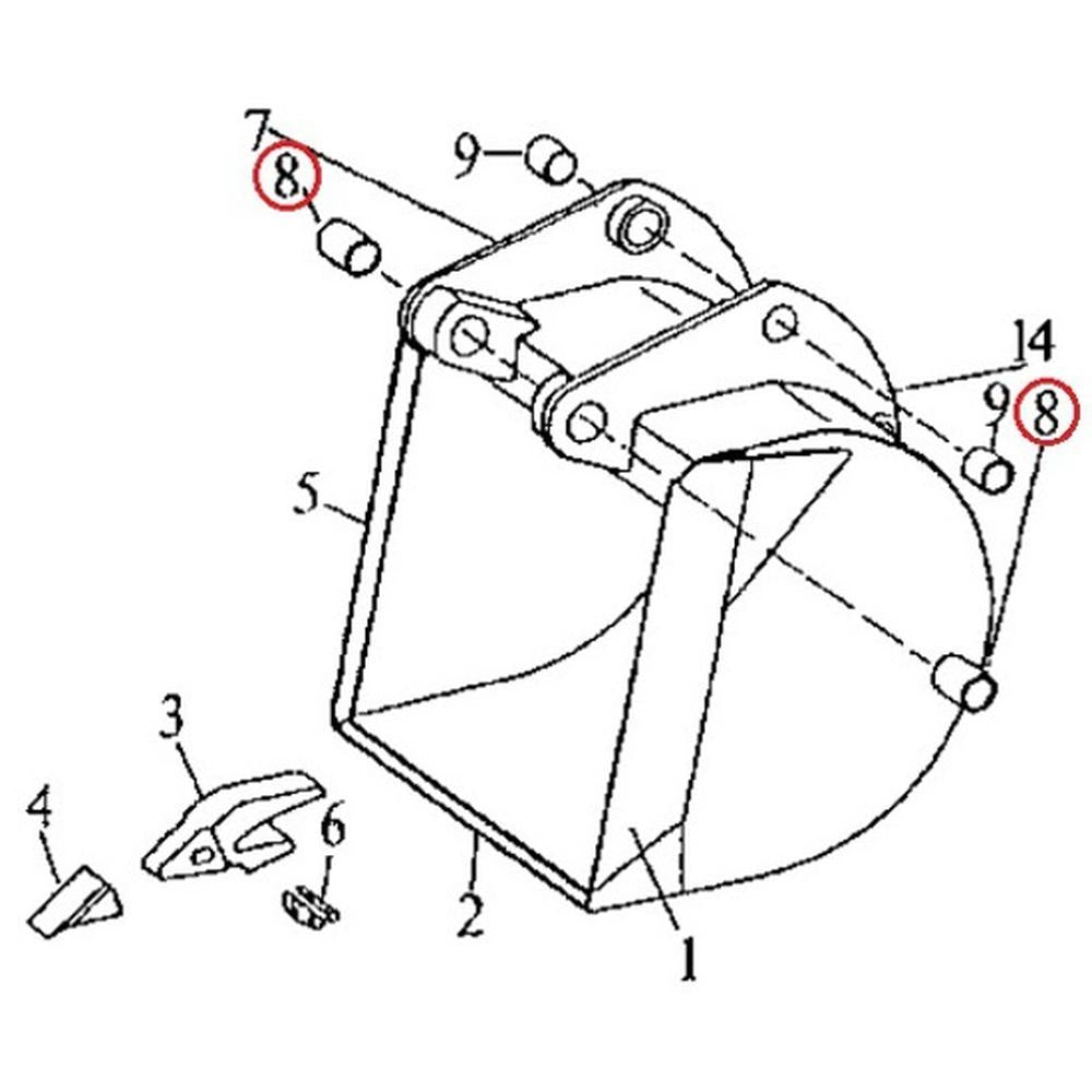 T105987 Bushing Fits John Deere